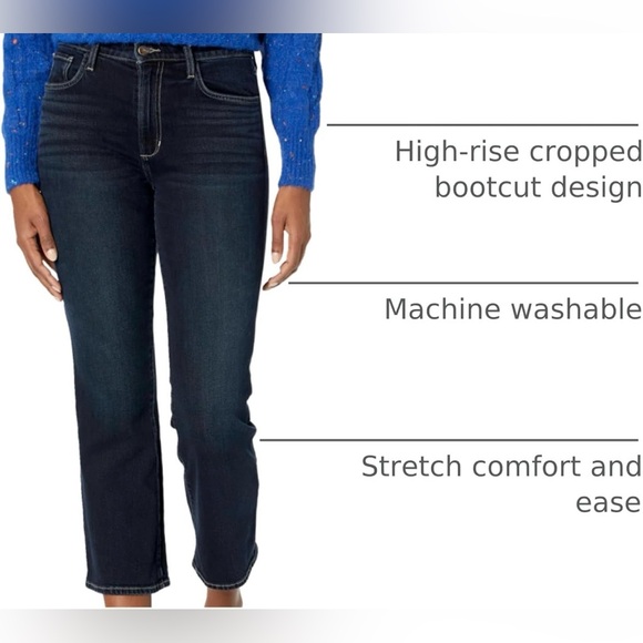 Joe's Womens The Callie high-rise cropped bootcut jean Size 23 - Picture 3 of 8